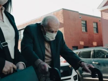 Theodore McCarrick outside Dedham District Court, Friday, Sept. 4, 2021.